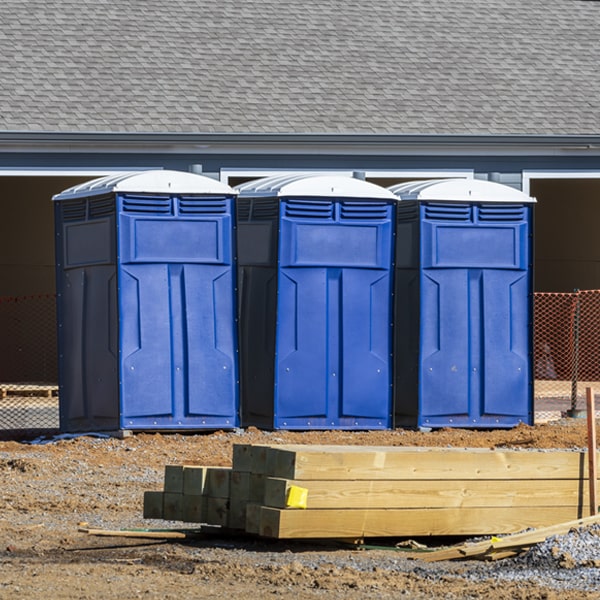 what is the expected delivery and pickup timeframe for the porta potties in Goulding FL